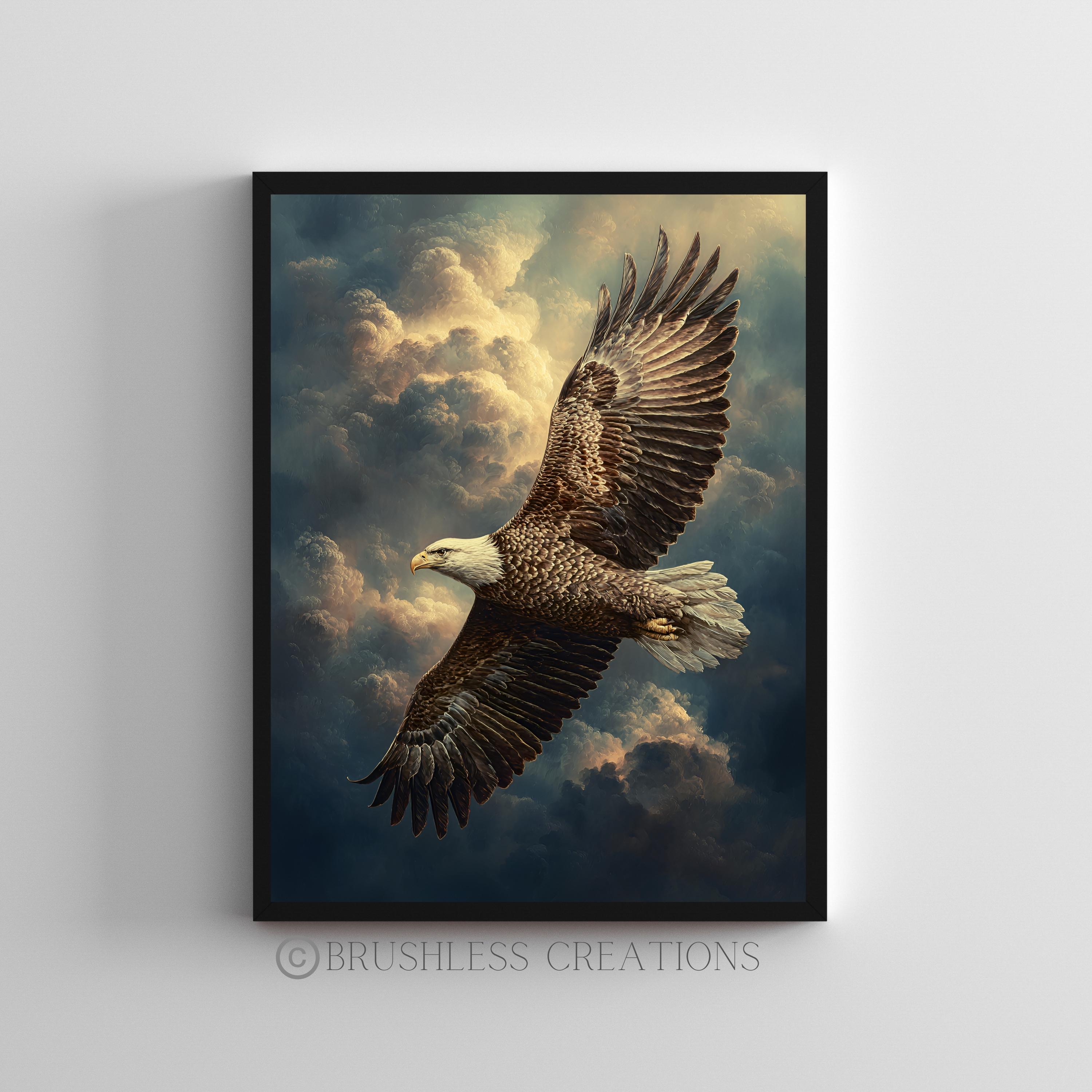 Bald Eagle Print: Wildlife Art, Bird of Prey (digital Download) - Etsy