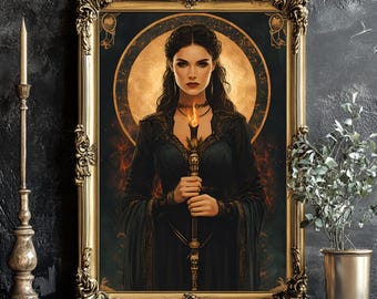 Hecate Goddess Poster: Gothic Witchcraft Wall Art (Digital Download)