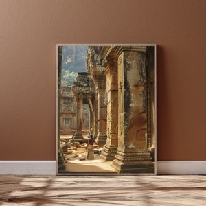 Ancient Temple Print: Cultural Heritage Architecture (Digital Download)