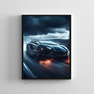 Lamborghini Aventador 2023 Poster, Luxury Sports Car Art, Supercar Poster, Car Poster, High-Performance Car Print, Digital Download