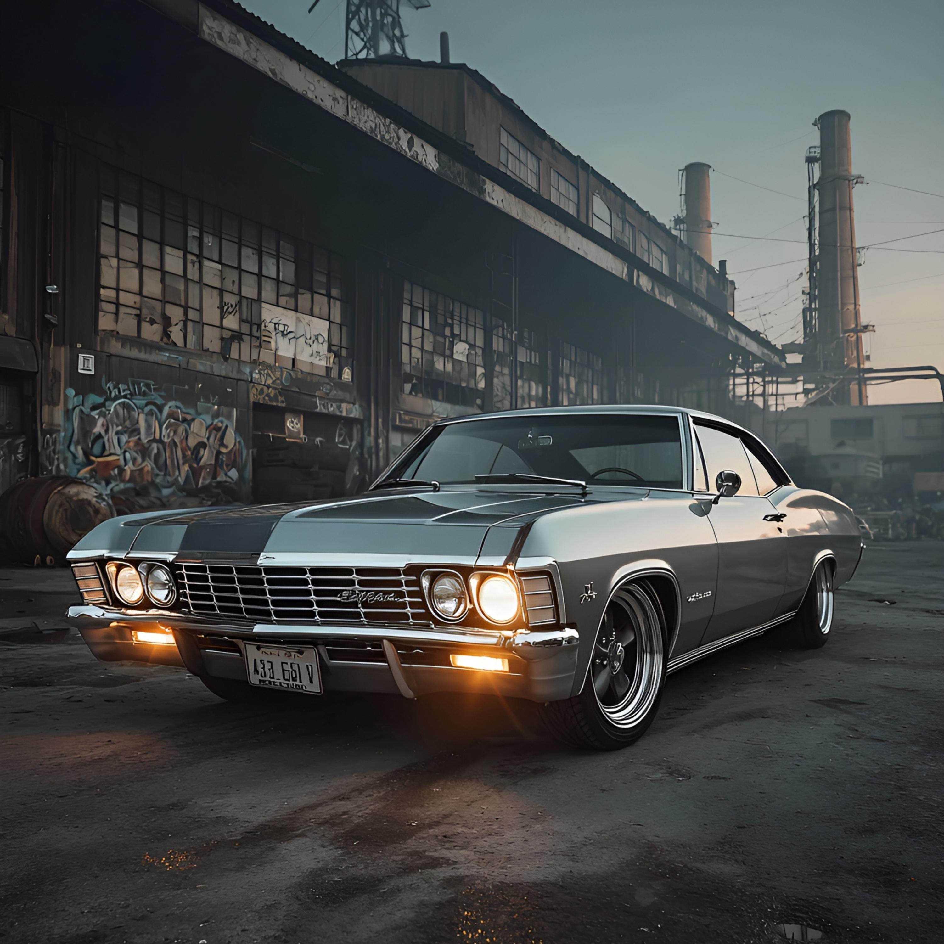CHEVROLET　Impala63 coupe A3Poster 1967 Chevy Impala Poster: Vintage Muscle Car Art (digital Download