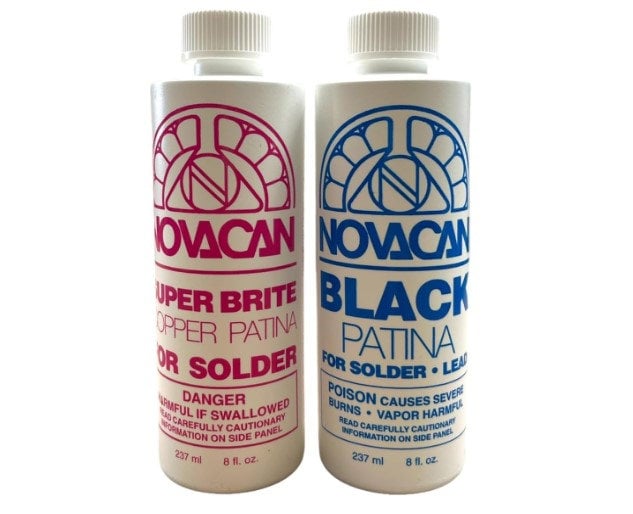 8 OZ Novacan SuperBrite Copper Patina  Sun and Moon Stained Glass Co. - Stained  glass supplies & tools