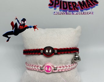Miles Morales & Gwen Stacy Magnetic Heart Bracelet Set