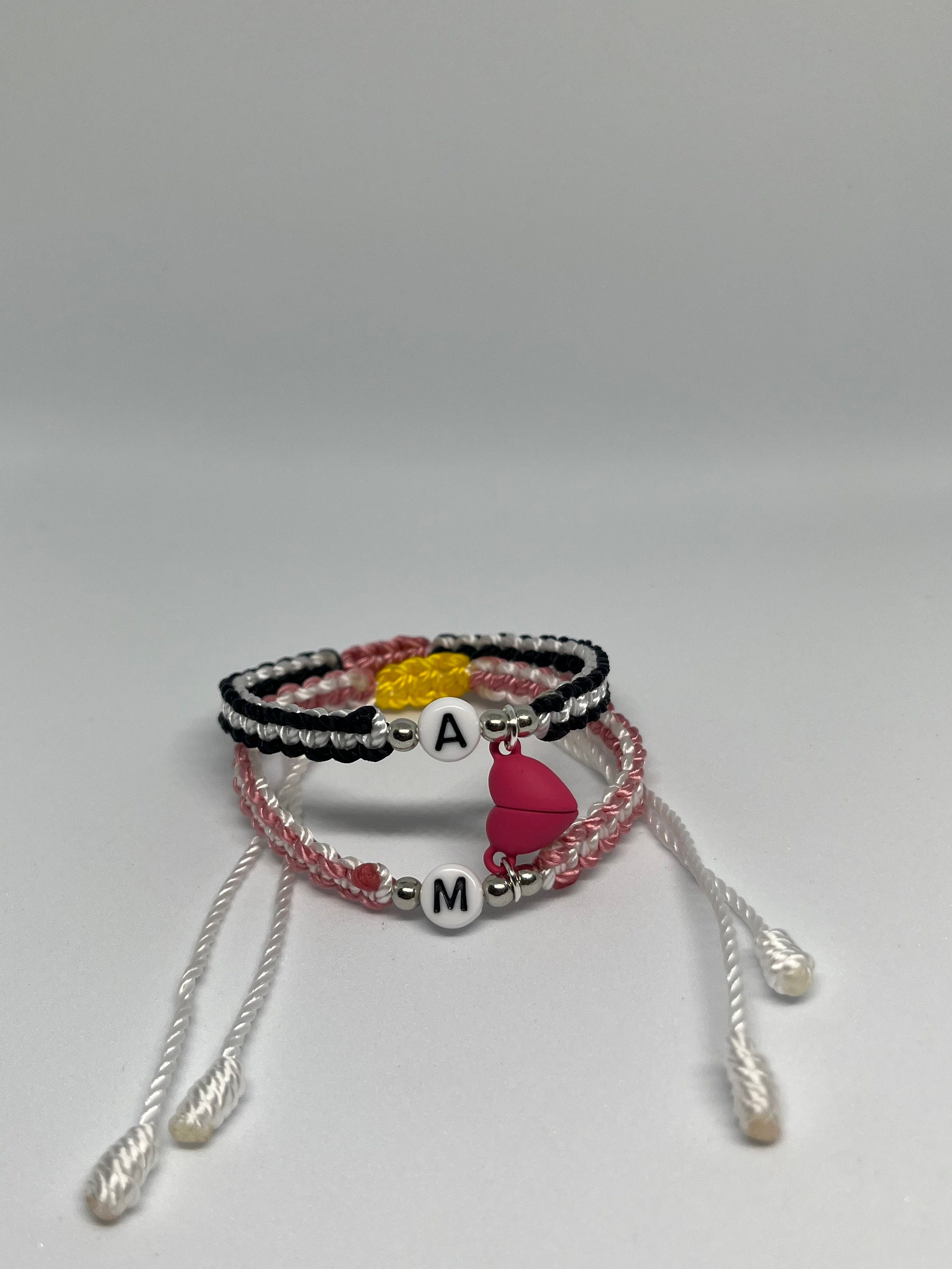 My Melody and Kuromi Magnetic Heart Bracelets Set, Sisters
