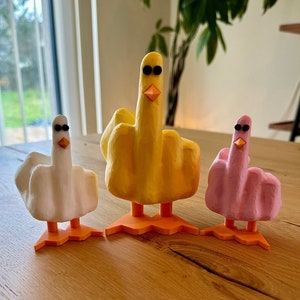 Middle finger Duck You 3D printing image 1