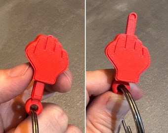 Middle finger key ring (set of 3)