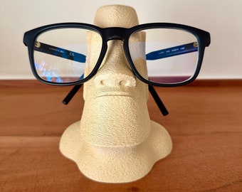 Porte lunettes Moaï, support à lunettes en impression 3D