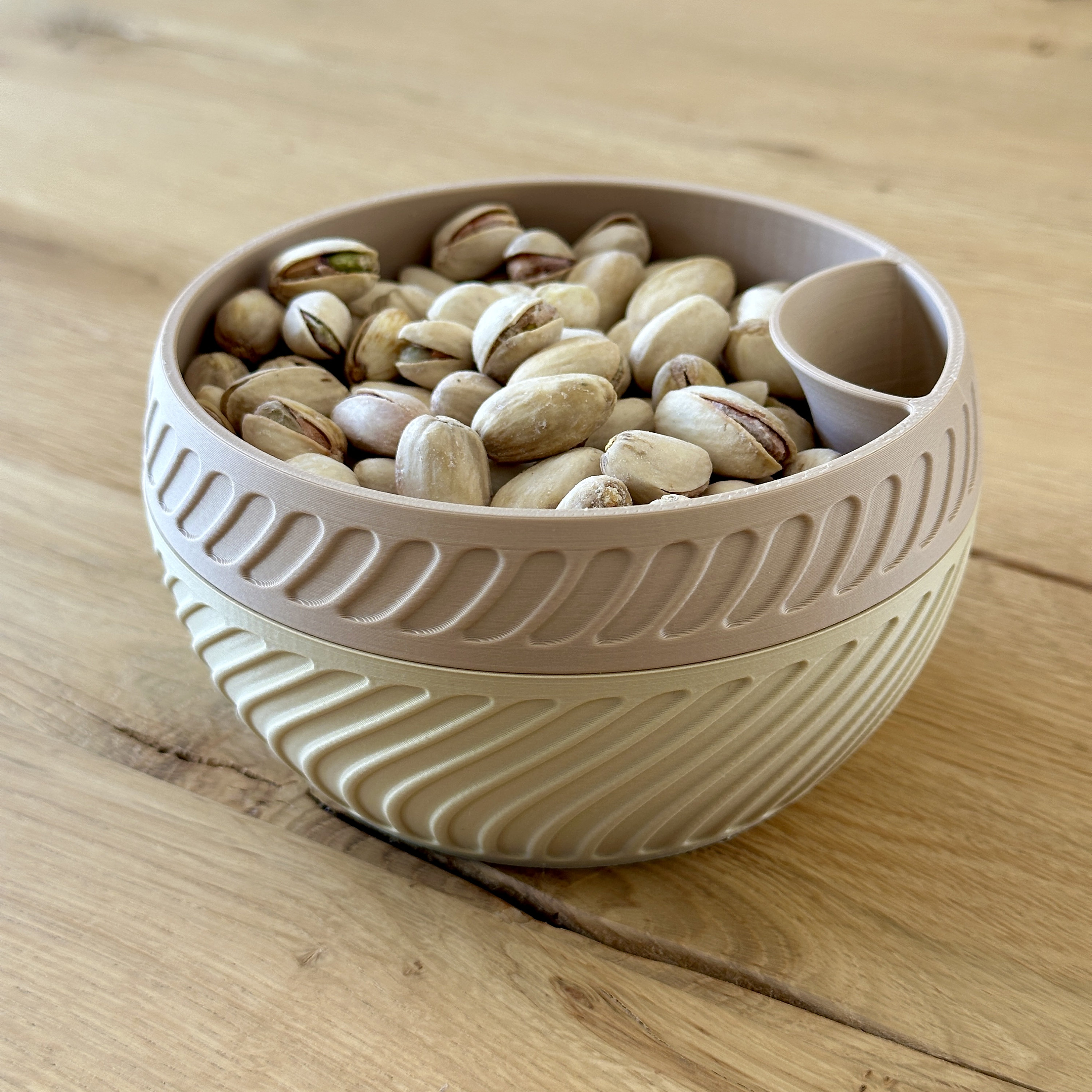 Lot De 2 Bols à Pistaches, Design Pratique à Deux Niveaux, Plat De Service Sur Pied Double Fête, Bol à Collation, Bol De Service, Bols De Service Pour Noix, Graines De Tournesol