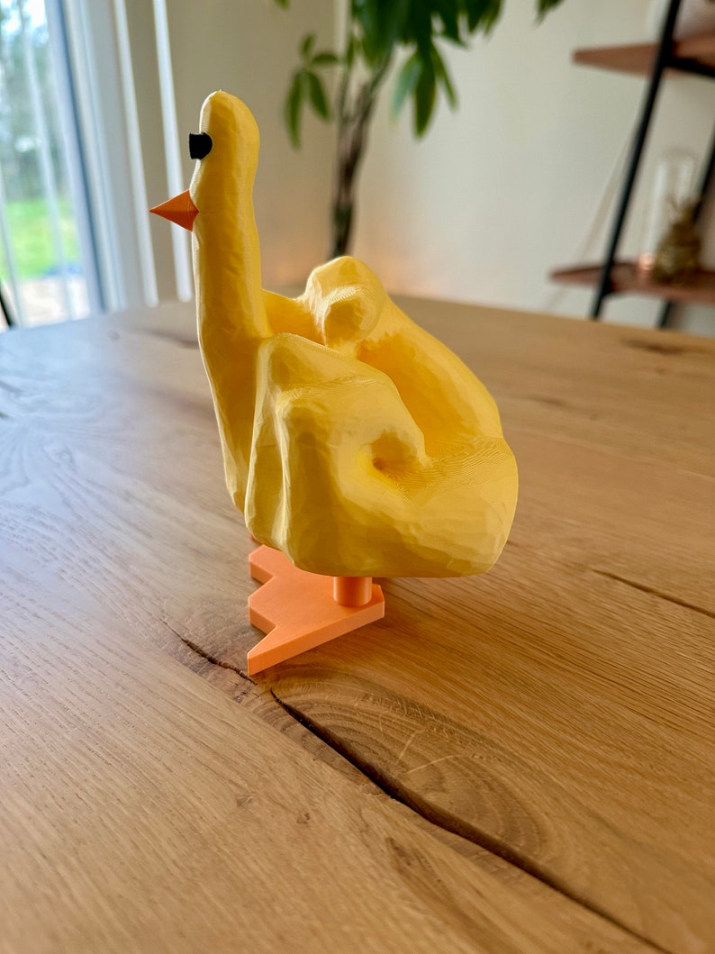 Middle finger Duck You 3D printing image 5