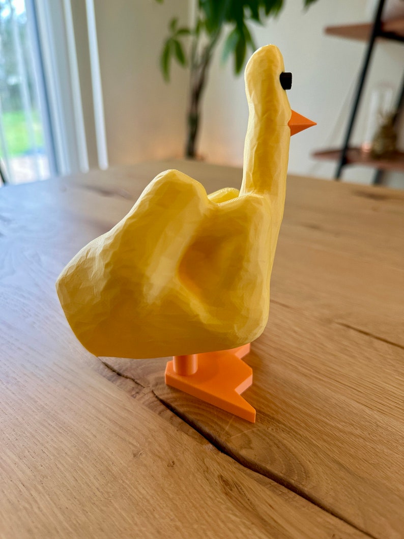 Middle finger Duck You 3D printing image 3