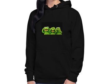 Cute Frogs, Kermit The Frog, 3 Frogs Shirt, Funny Shirt, Cute Shirt, Unisex Hoodie