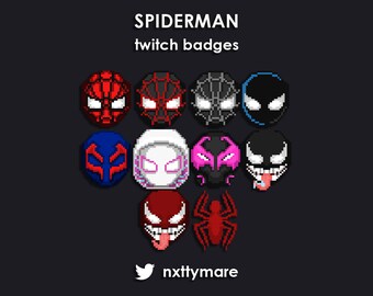 Desolate Twitch Sub Badges/bit Set 9pc Dark Edgy Spooky Pixel Art - Etsy
