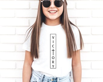 Victory Kids T-Shirt, Christian Tee, Children's Clothing, Religious Gift, Inspirational Shirt for Kids