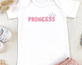 Princess Baby Onesie®, Pink Newborn Romper, Baby Shower Gift, Baby Girl Onesie®