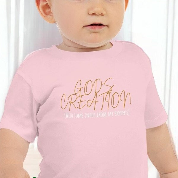 God's Creation Tee, Happy Message Toddler Tee, Girl's Christian T-Shirt, Boys Christian T-Shirt, God's Creation Shirt, Matching Kids Tops