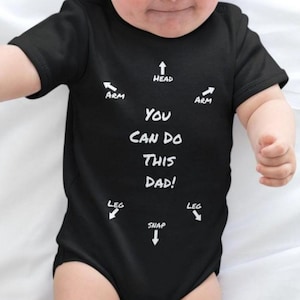 You Can Do This Dad Infant Onesie, New Father Baby Clothes, How to Dress a Baby, Baby Announcement Onesie, First Time Dad Gift, Father Gift