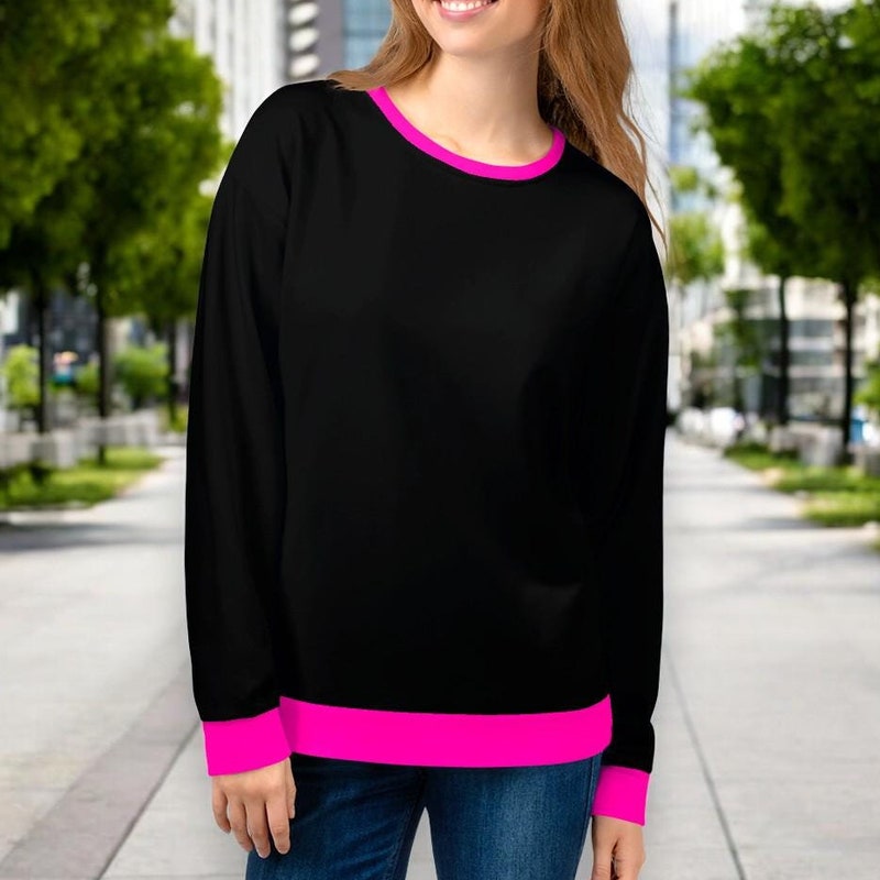 Colorblock Sweater Ballet Pink Stripe main image 1