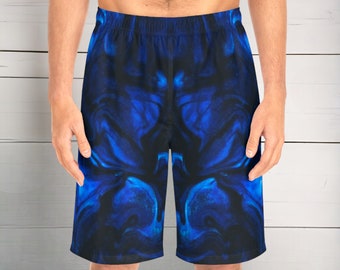 Night Sky Men's Board Shorts - Men's Summer Shorts, Customized Men's Shorts, Men's Clothing, Men's Athletic Shorts, Men's Workout Shorts