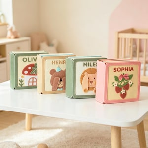Personalized Felt Baby Activity Book, Handmade Quiet Book, Sensory Development Toy