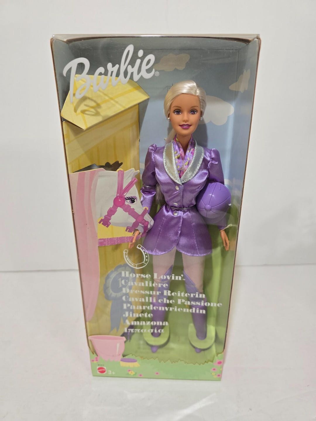 Mattel Horse Lovin Barbie #B1317 New English Rider Purple in Box RARE ...