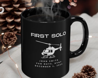 Gepersonaliseerde eerste helikopterpiloot mok: luchtvaartcadeau