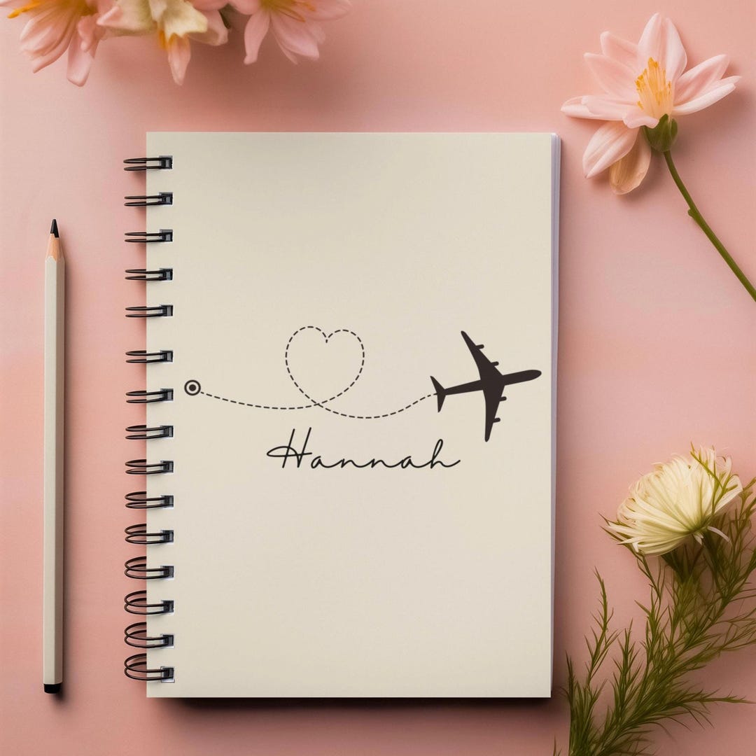 Personalized Spiral Notebook | Gift for Flight Attendants | Pilot ...