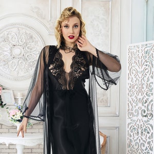 Long Sexy Nightgown Etsy UK