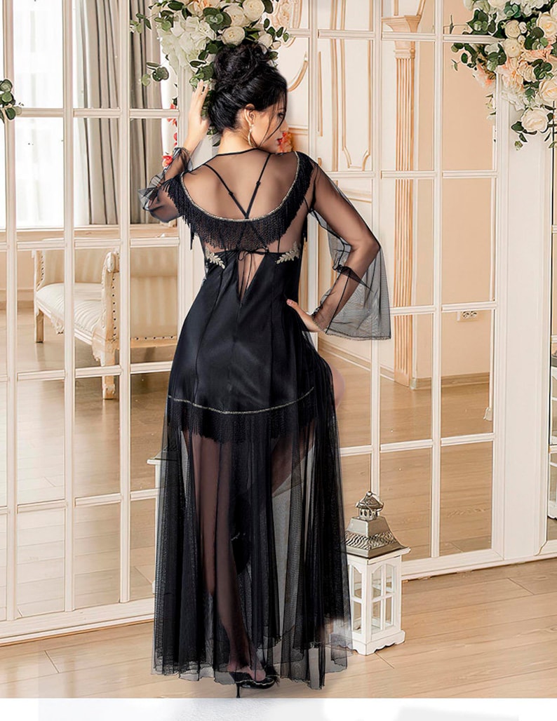 Isabella | 3-Piece Satin Robe Nightwear Set main image 1