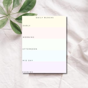 ADHD Daily Planner Printable, Simplified To-Do List, Digital Download PDF, ADHD to-do list,  Focus & Productivity, office supplies, pdf list