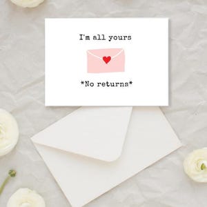 Leuke Valentijnsdagkaart - grappige en romantische wenskaart voor hem, haar, vriend en vriendin - afdrukbare pdf-liefdeskaart Valentijnsdagcadeau