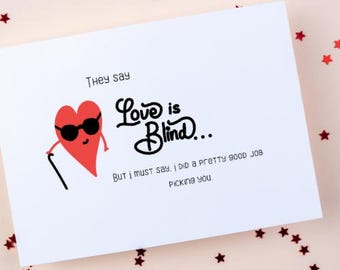 Grappige Valentijnsdagkaart: sarcastische liefdeskaart (afdrukbare pdf)