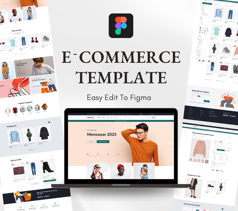Premium Ecommerce Figma Templates, Online Store, Figma Template Design ...