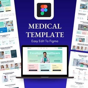 Medical Website Figma Template: Hospital & Clinic UI Kit