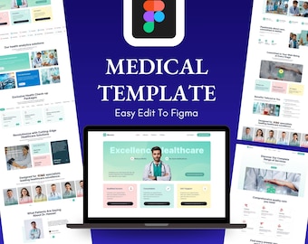 Medical Website Figma Template: Hospital & Clinic UI Kit