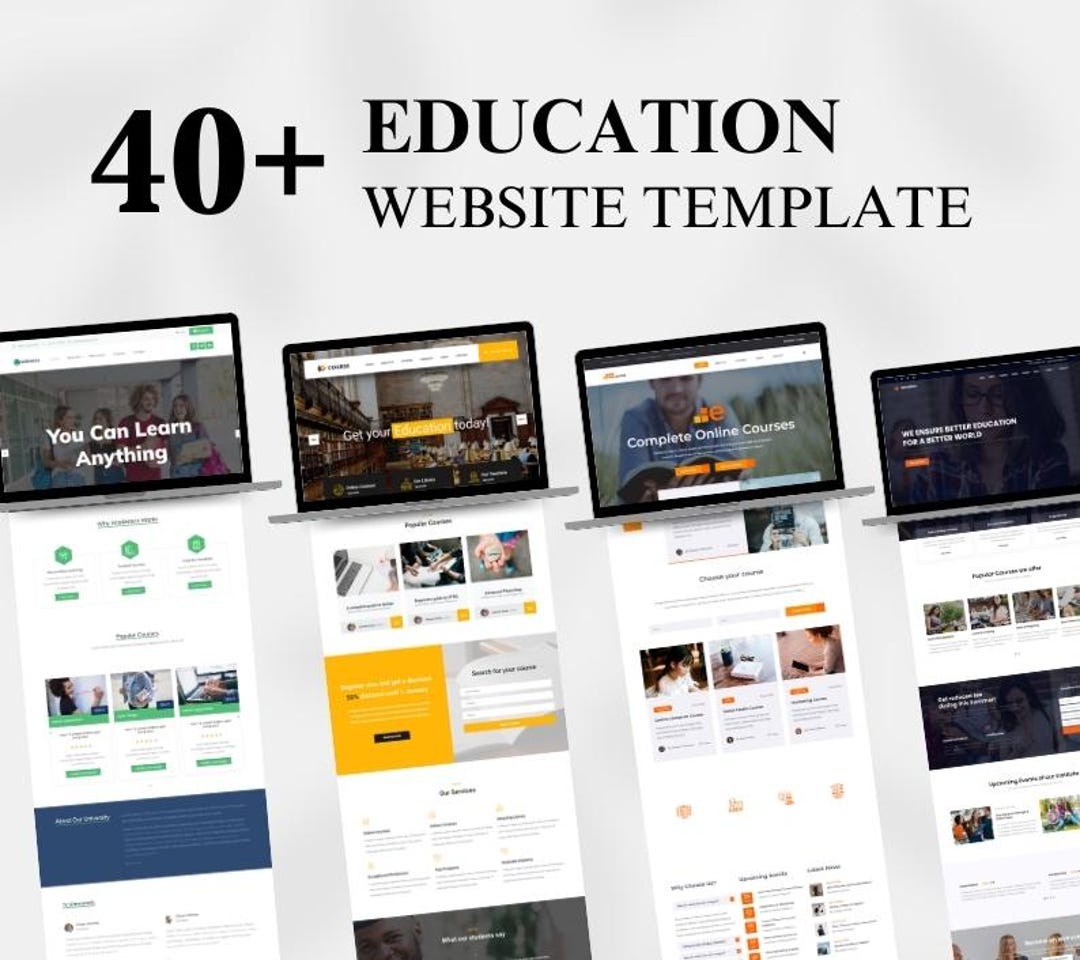 40+ Education Website HTML Templates Bundle | Best for Web Developers ...