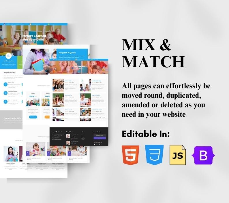 40+ Education Website HTML Templates Bundle | Best for Web Developers ...