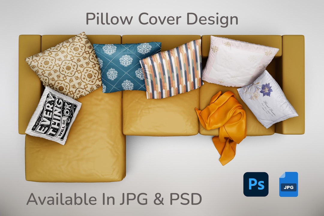 Pillow Design Template Print Design Custom Home Decor Digital Etsy