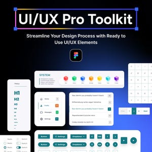 Figma UI UX Design Kit: Mobile & Web Design Toolkit