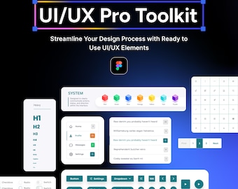 Figma UI UX Design Kit: Mobile & Web Design Toolkit with Ready-to-Use Templates