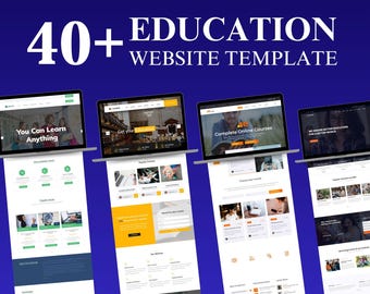 40+ Education Website HTML Templates Bundle | Best for Web Developers & Schools | Education themes | University website | Easy customization