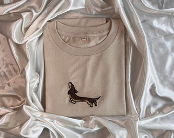 Dackel T-Shirt - Faires Unisex Bio-Baumwoll T-Shirt - Hochwertiges T-Shirt inspiriert von Creamdachshunden