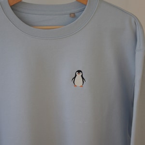 Pinguin Sweatshirt Hochwertiges faires unisex Sweatshirt aus Baumwolle und recyceltem Polyester Bild 7