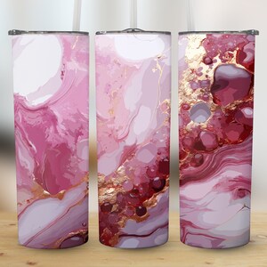Marble Effect Glitter 20oz Skinny Tumbler Sublimation Design, Straight & Tapered Wrap, Tumbler Wrap, Tumbler Png, Instant Download