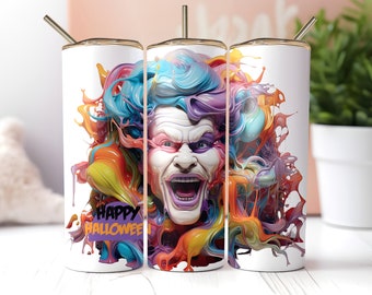Ghostbuster Tumbler Wrap: 3D Halloween Design (Digital Download)