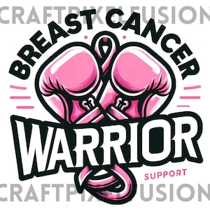 Breast Cancer png Boxing gloves png sublimate designs download Cancer awareness Breast Cancer warrior sublimation design download