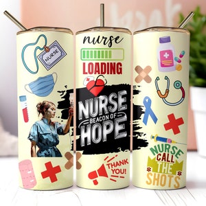 Nurse Affirmation Tumbler ,Daily Affirmations Tumbler, 20oz Daily affirmations tumbler , gift for nurse, best nurse tumbler, nurse tumbler
