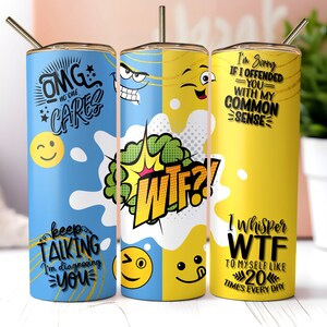 Sarcastic Tumbler 20oz Skinny Tumbler Sublimation Designs Tumbler PNG File Digital Download Sarcastic Quotes, Funny Tumbler