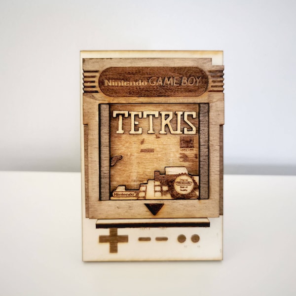 Cartouche Game Boy en Bois  - Tetris