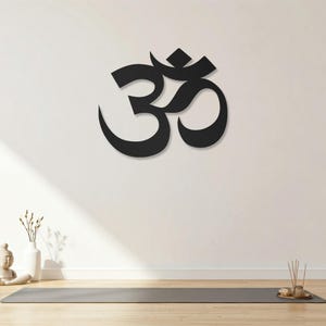 Om Metal Wall Art Meditation Metal Wall Decor Om Symbol Metal Wall Sign Wall Decoration Metal Wall Hanging Gift for Her Gift for Him