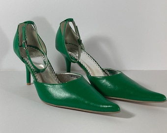 Slingpumps Pumps grün _ von „Lumelles“ Vintage